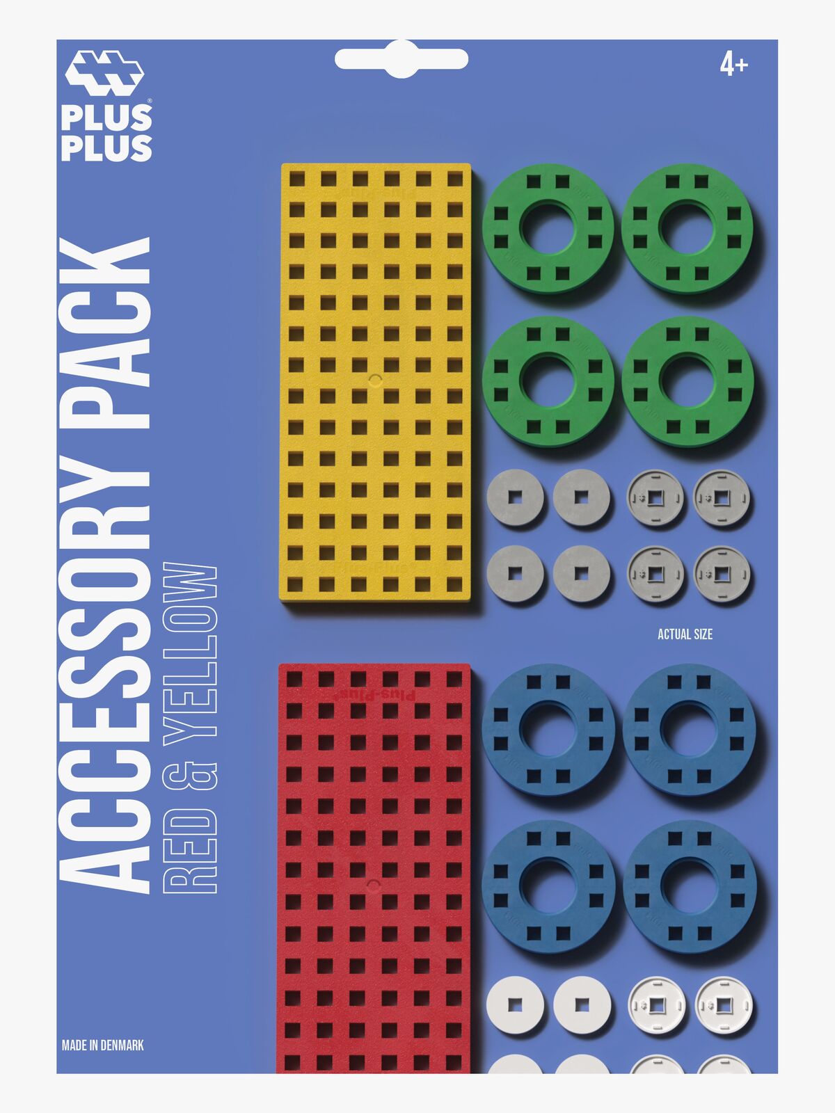 Plus-Plus Red and Yellow Tilbehørspakke 30 Dele