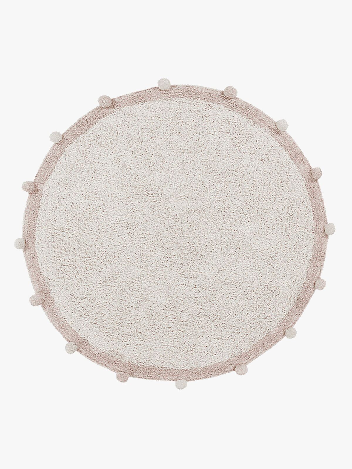 Lorena Canals  Vaskbart Gulvtæppe Bubbly Ø120, Vintage Nude