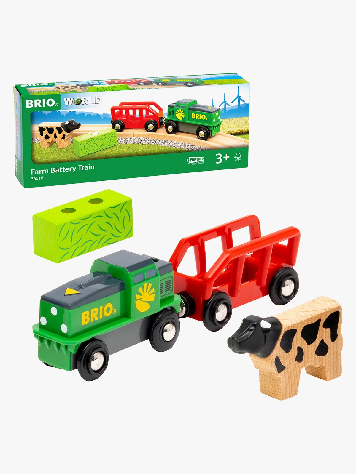 BRIO 36018 World Farm Batteri Traktor