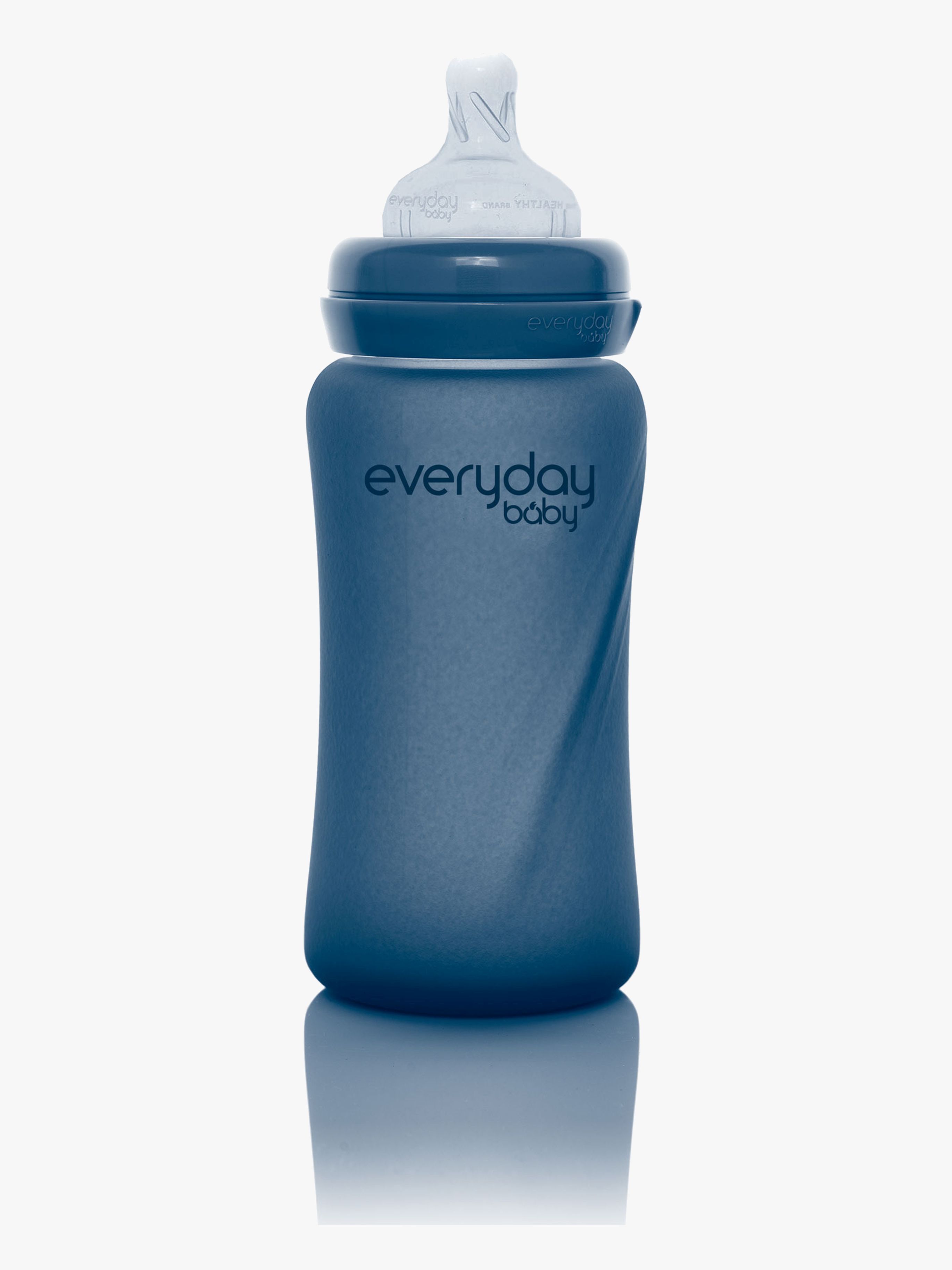 Everyday Baby Varmeindikator Sutteflaske Glas 240 ml Blåbær