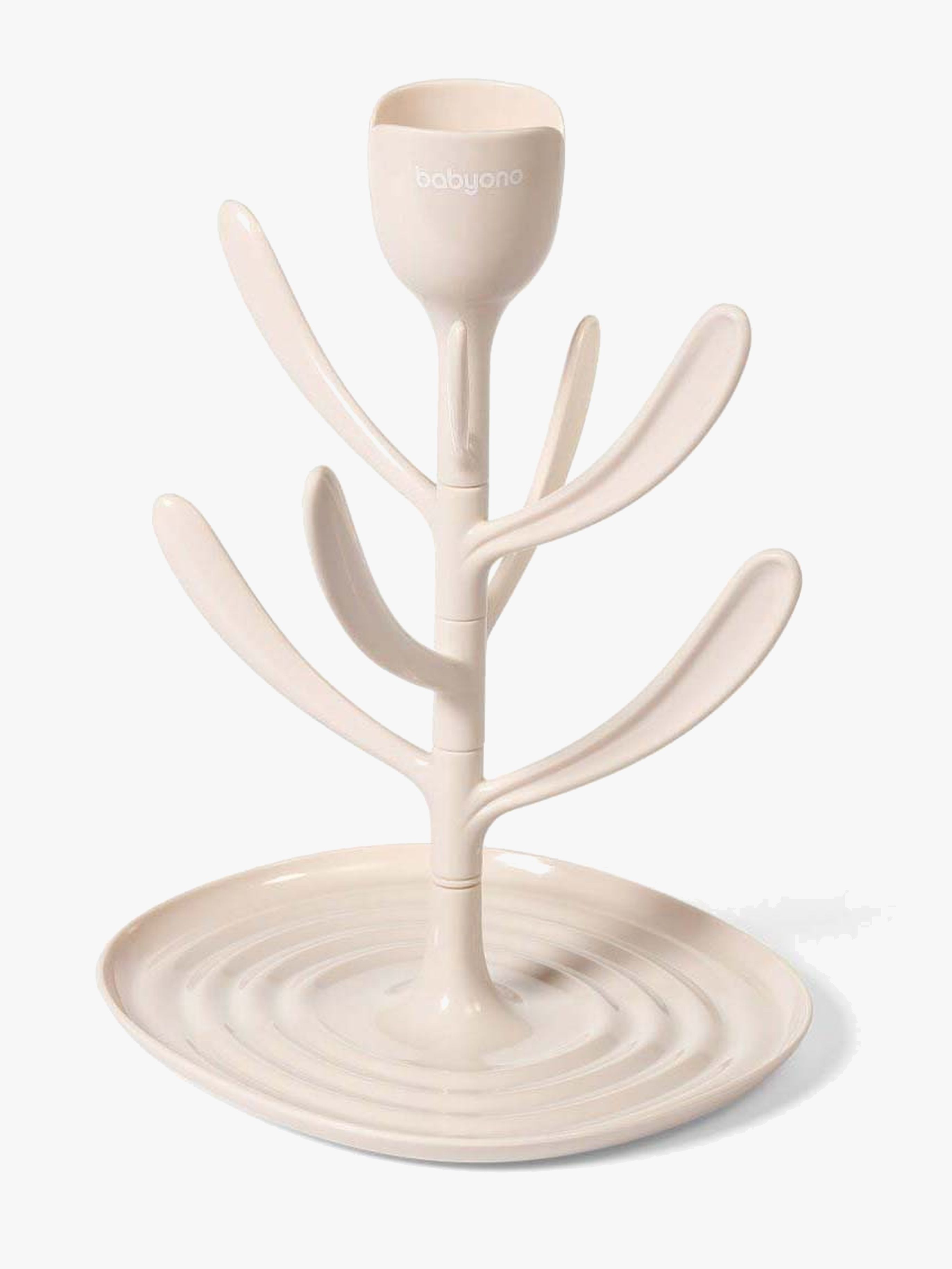 Babyono Opvaskestativ til Flasker Tulipan, Beige