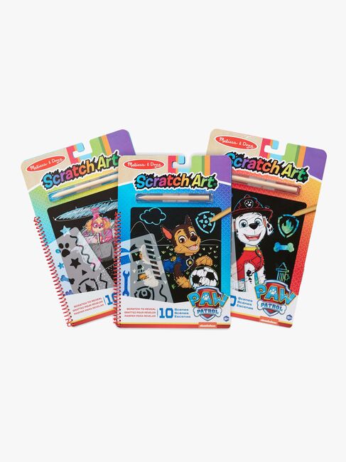 Melissa & Doug Paw Patrol Scratch Art Aktivitetssæt 3-pak