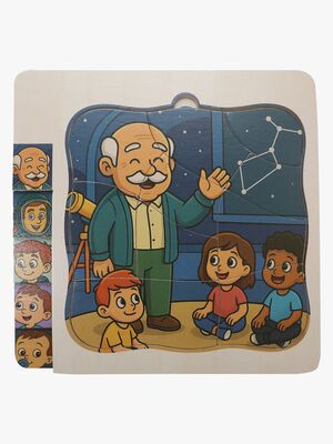 Kinder and Kids Puslespil i Lag Det Ydre Rum