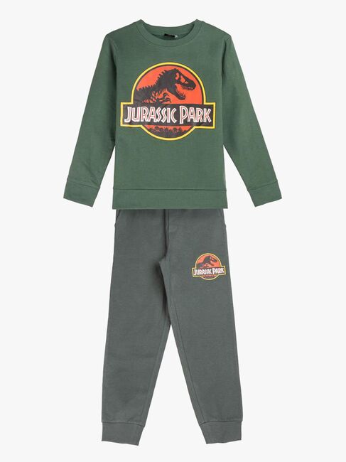 Jurassic Park-sæt med sweater og bukser, grøn