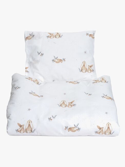 MiniDreams Sengesæt Tremmeseng 100x130 Bunny, Hvid