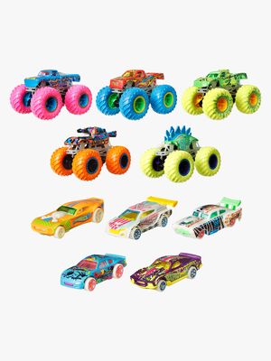 HotWheels Monster Trucks Selvlysende Multipack