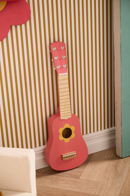 Kid's Concept Legetøjsguitar Blomst, Pink
