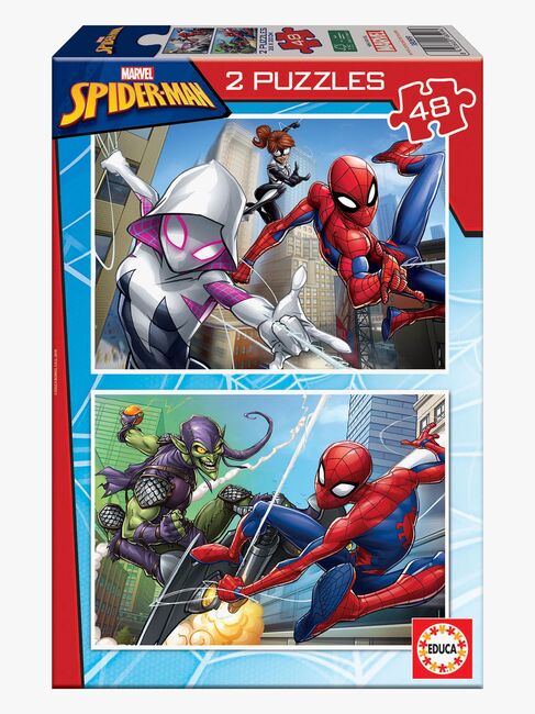 Educa Marvel Spider-Man Puslespil 2x48 Brikker