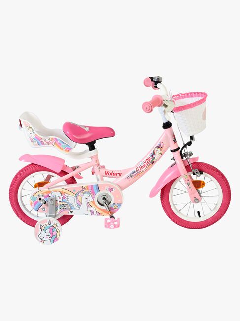 Volare Unicorn Cykel 12 Tommer, Pink