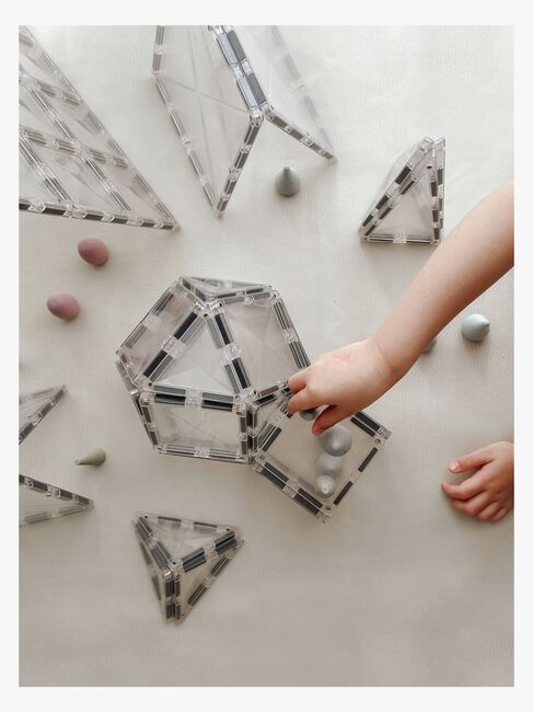 Connetix Magnetiske Byggeklodser Clear Startsæt 34 Dele