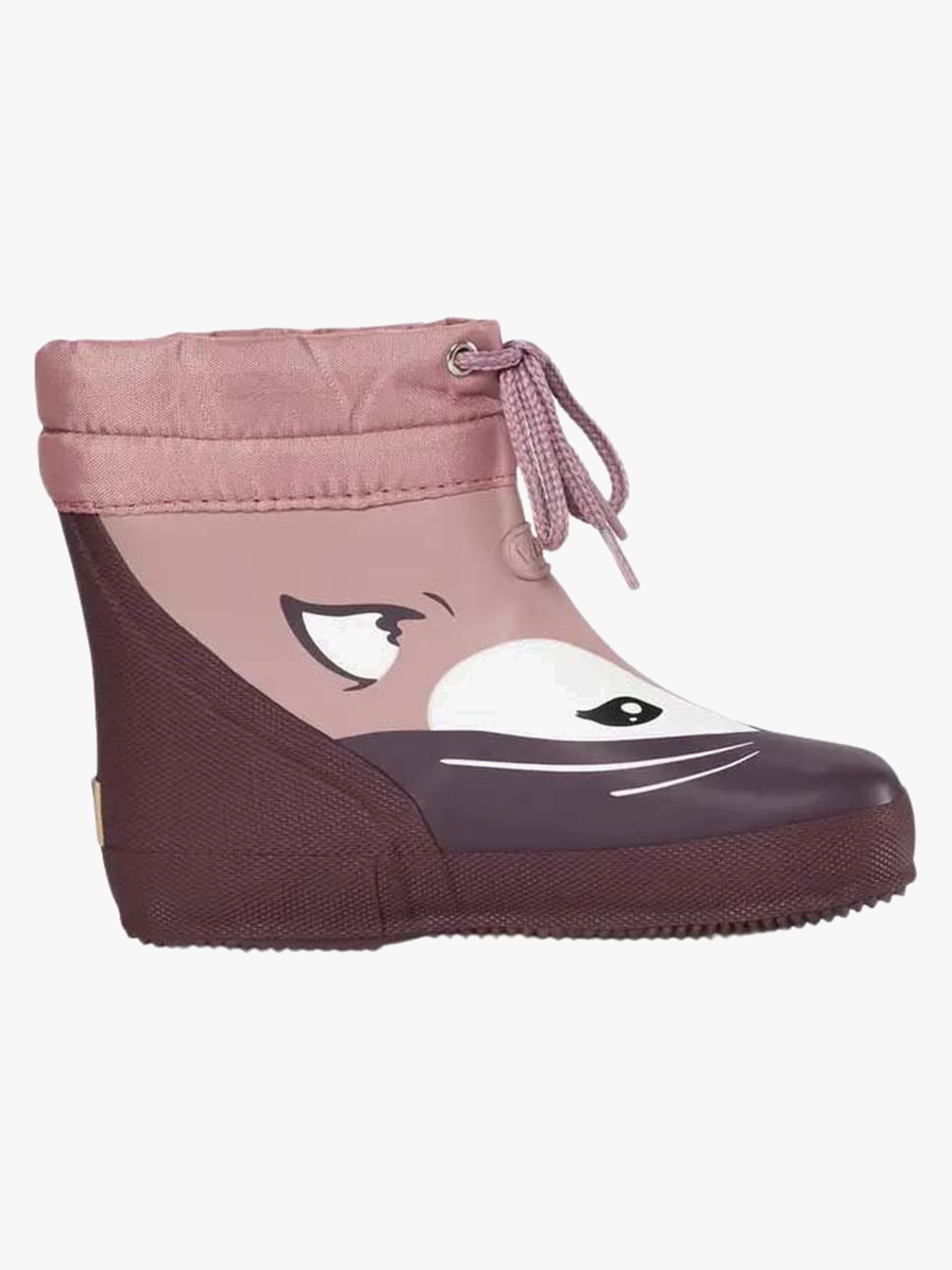 Viking Alv Barefoot Paw Print forede gummistøvler, Grape, 25