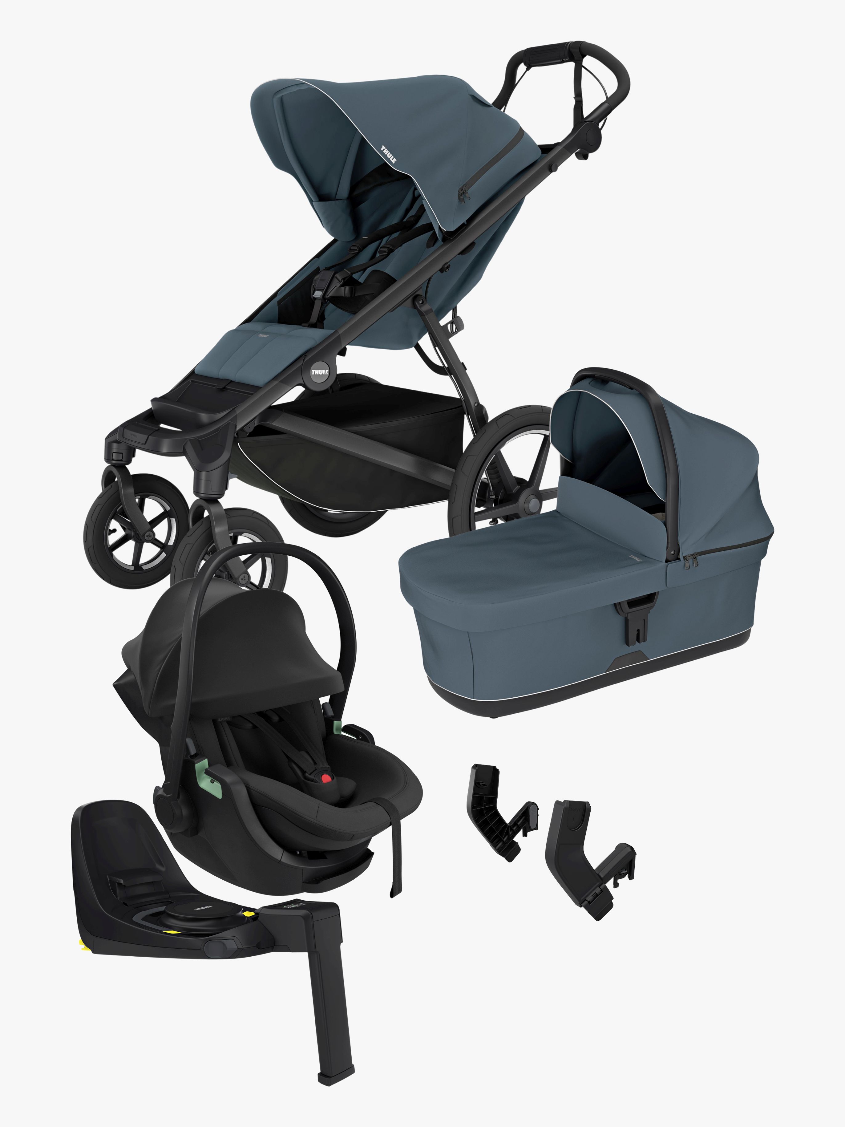 Thule Urban Glide 4 Duovogn inkl. Autostol Baby og Base, Dark Slate