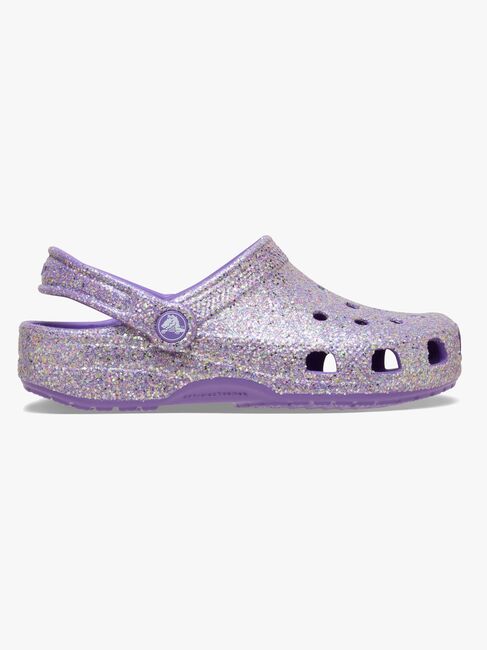 Crocs Classic Fantasy Glitter Crocs, Lilla