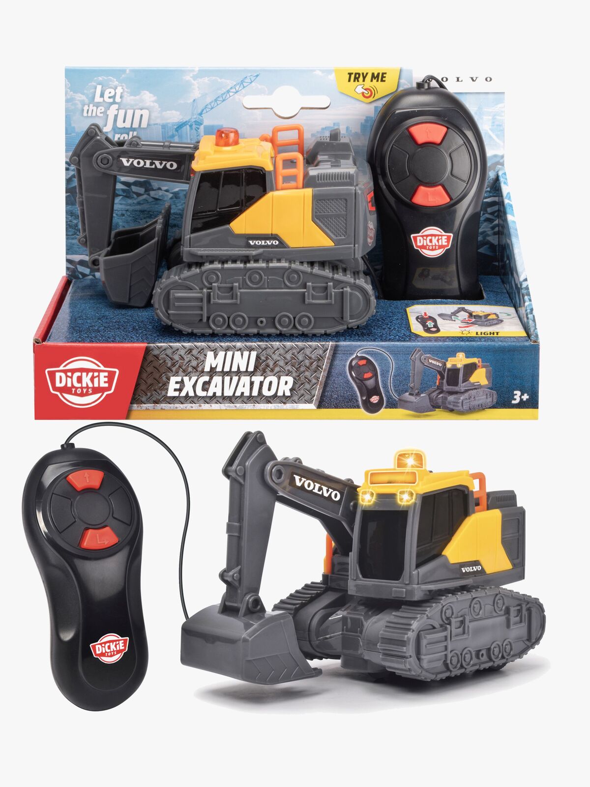 Dickie Toys Volvo Mini Gravko Ledningsstyret