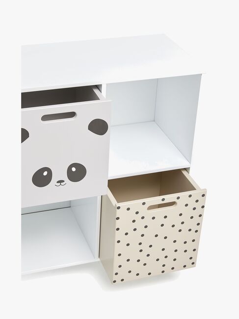 Alice & Fox DELTA Bogreol med Opbevaringskasse, Hvid