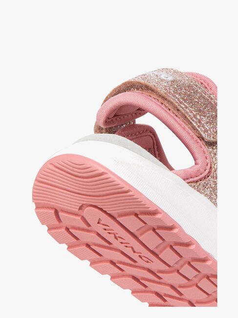 Viking Anchor Glitter 3V Sandaler, Light Pink