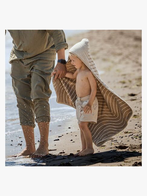 Leander Håndklæde med Hætte, Woodland Cappuccino