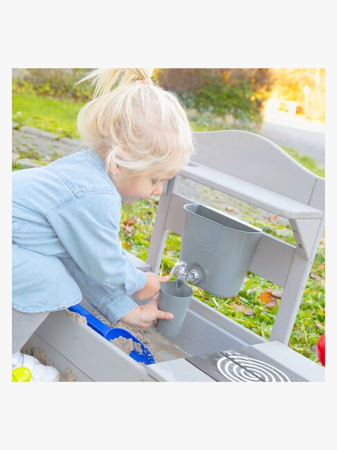 Roba Sandkasse med Udekøkken, Grå
