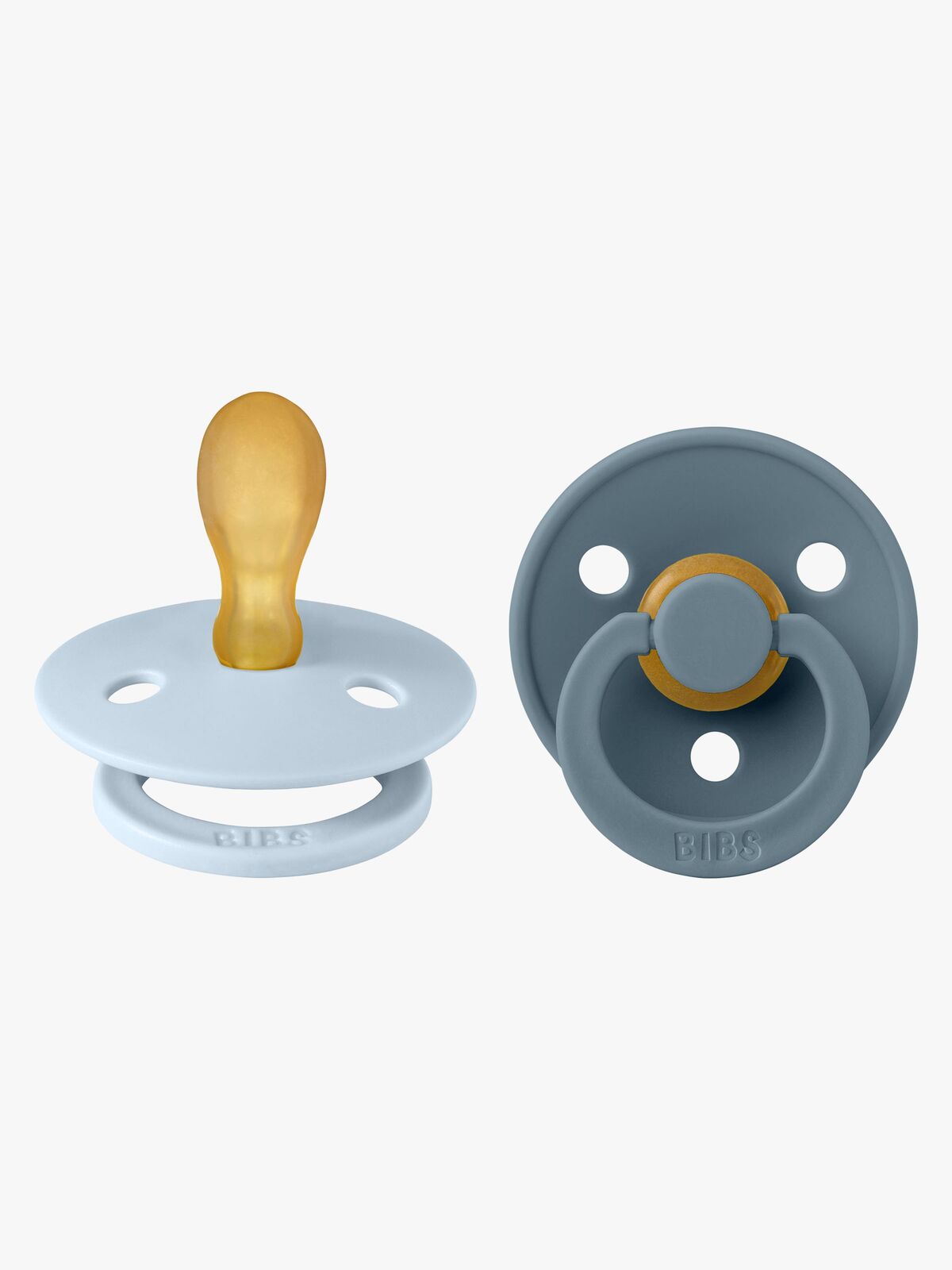 BIBS Colour Sutter 2-pak Latex Str. 2, Baby Blue/Petrol