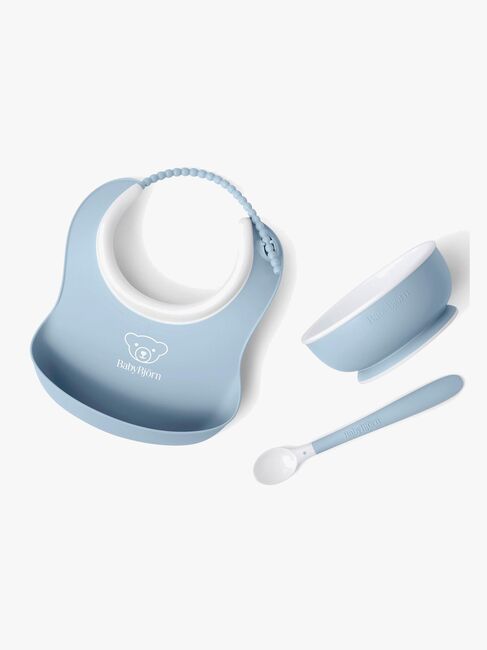 BabyBjörn Spisesæt 3 Dele, Lys Blå