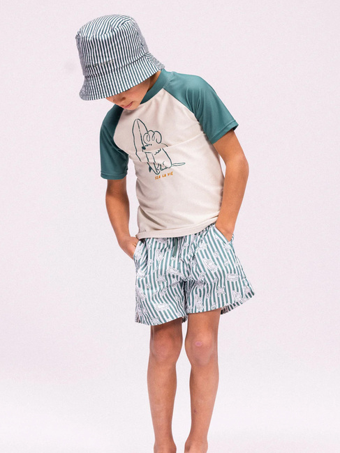Swim Essentials Badeshorts, Surf Dogs Green