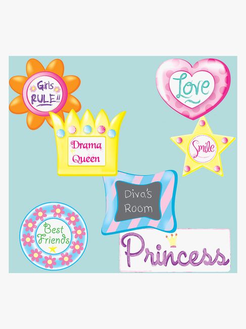 RoomMates Wallsticker Girly Wall