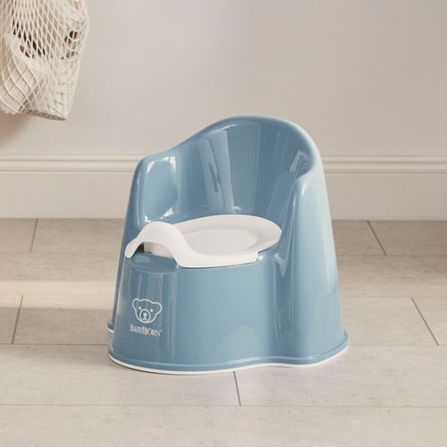 BabyBjörn Pottestol, Deep Blue/White