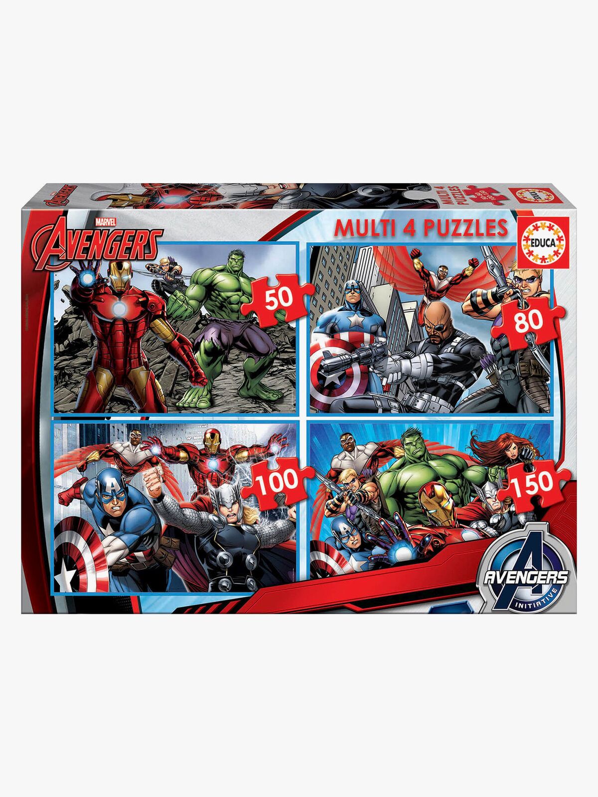 Educa Marvel Avengers Puslespil 4-i-1