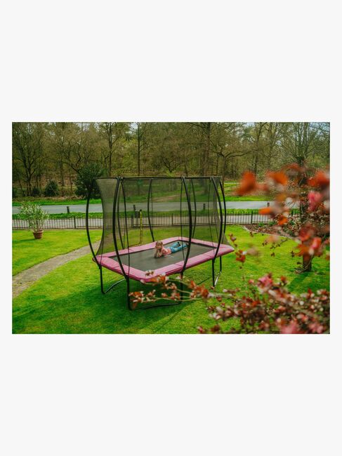 EXIT Silhouette Trampolin inkl. Sikkerhedsnet 214x305 cm, Pink