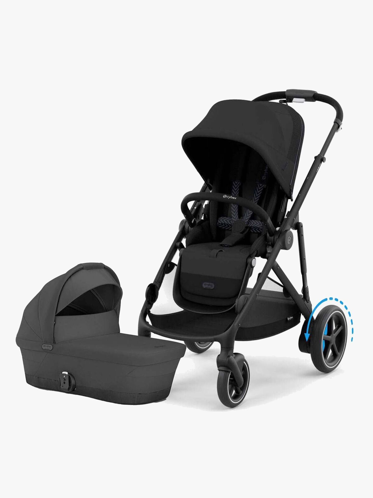 Cybex e-Gazelle S Duovogn, Moon Black/Black