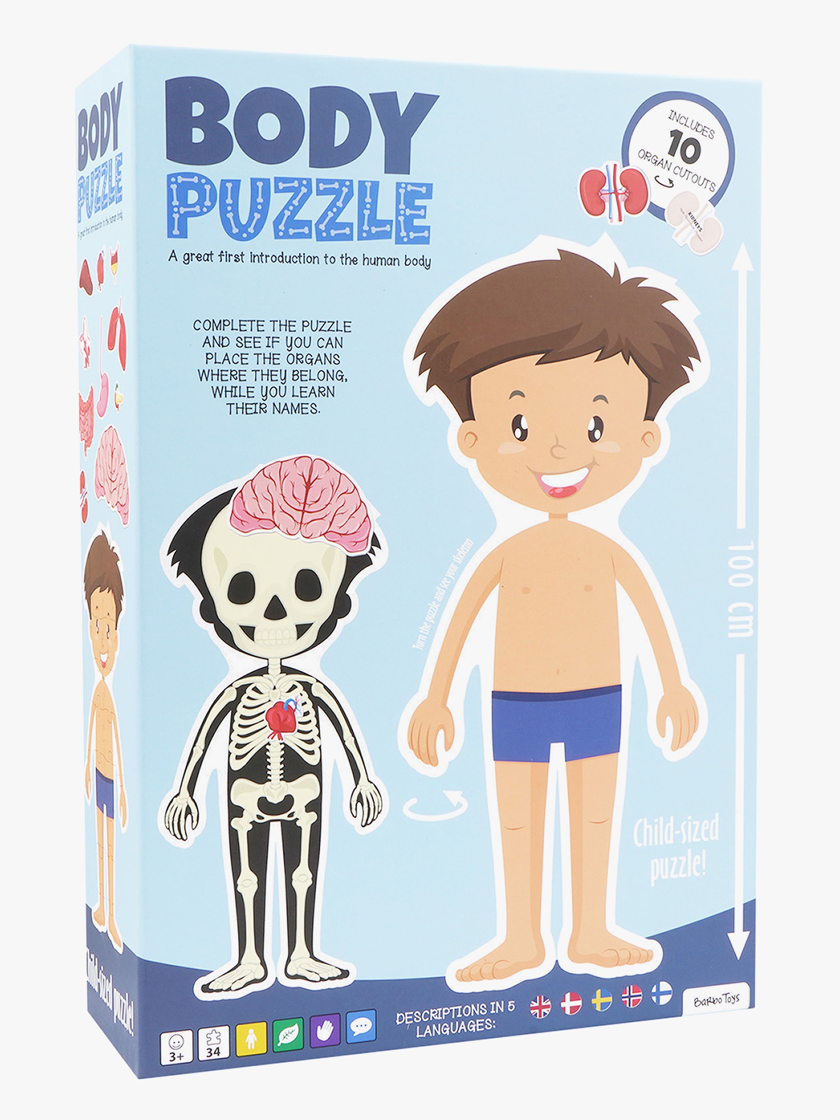 Barbo Toys Body Puslespil Dreng 36 Brikker, Babytøj