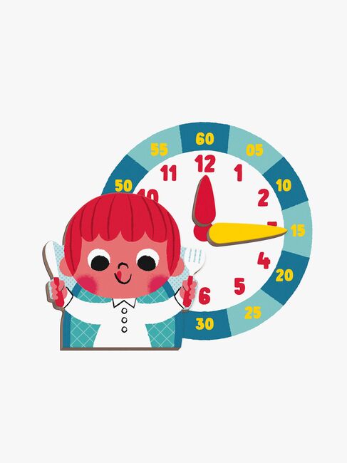 Janod Magneti'Book Lær Klokken Magnetsæt 75 Stk.