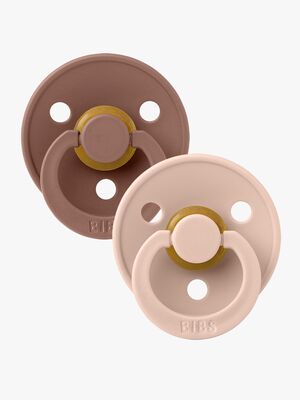BIBS Sut Colour 2-pak Latex Størrelse 1, Woodchuck/Blush