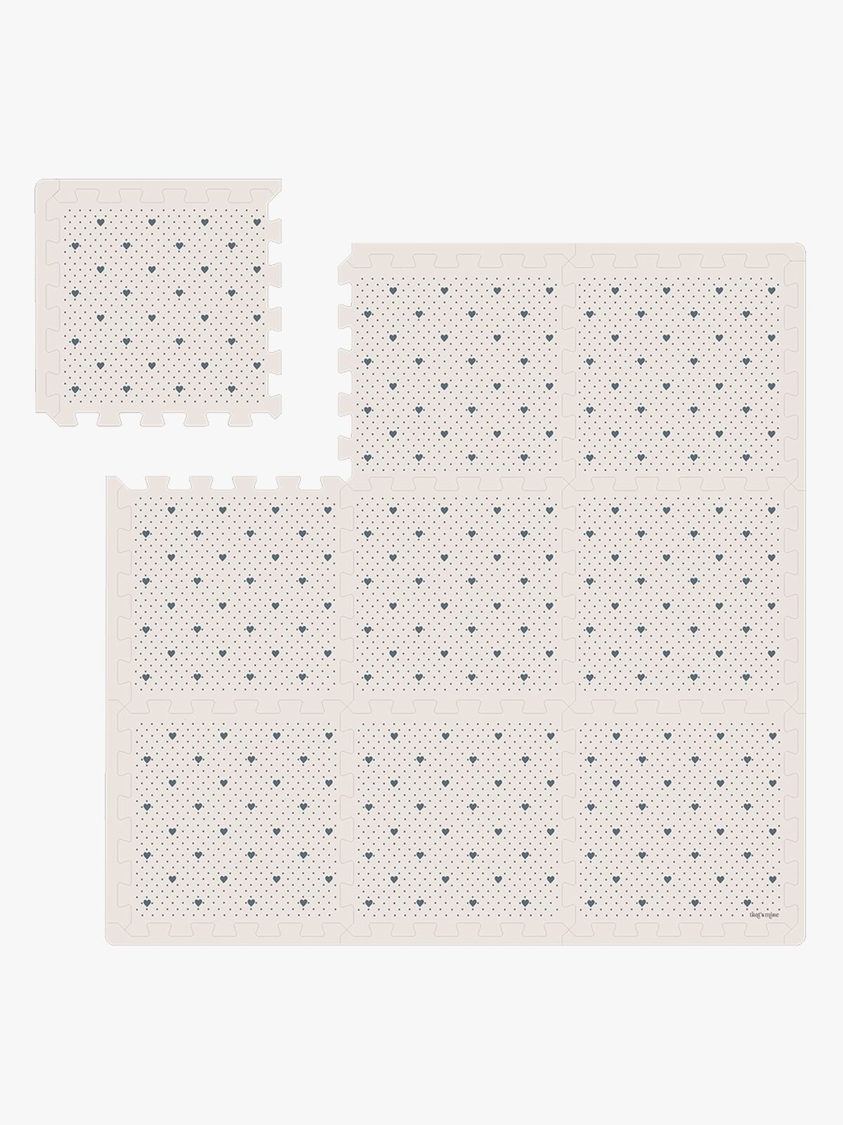 That's Mine Kvadrat Alva Legetæppe, Lots of Love Sky