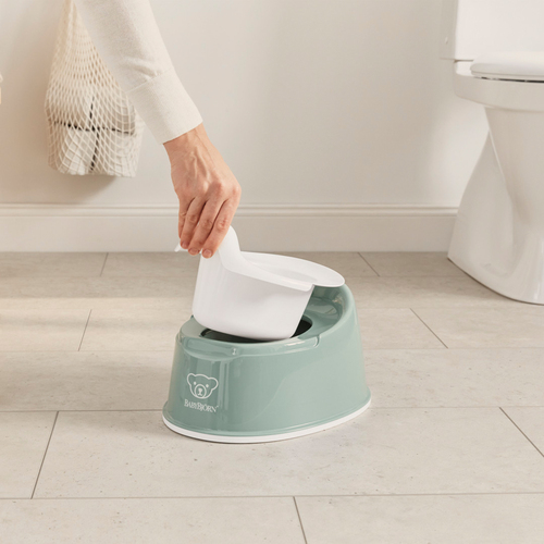 BabyBjörn Smart Potte, Deep Green/White