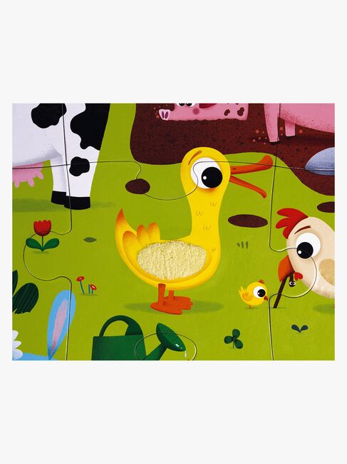 Janod Tactile Puslespil Bondegårdsdyr 20 Dele