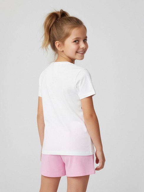 Disney Stitch T-shirt & Shorts Sæt, Hvid