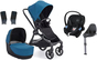 Baby Jogger City Sights Duovogn inkl. Cybex Aton M Autostol Baby, Deep Teal