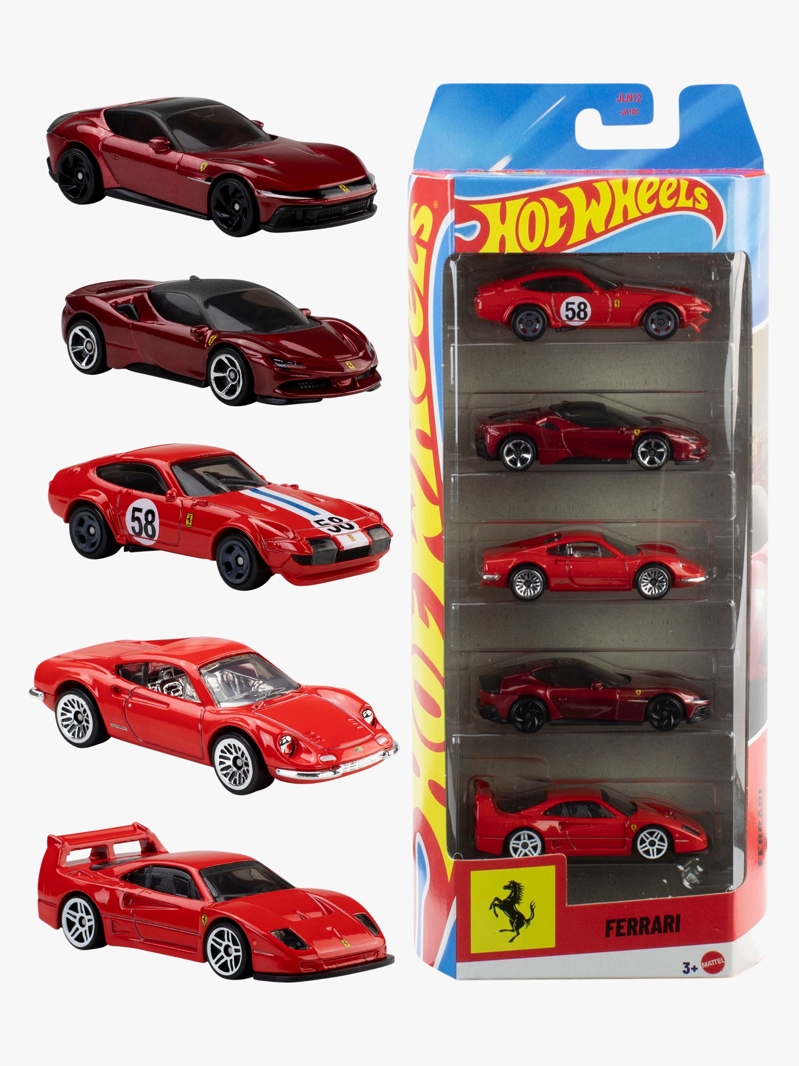 Hot Wheels F1 Biler Ferrari 5-pak