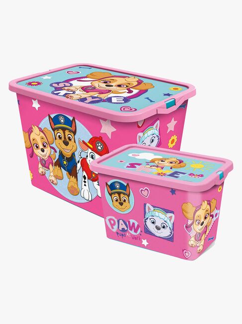 Paw Patrol Opbevaringskasser Sæt 23l & 7l, Pink
