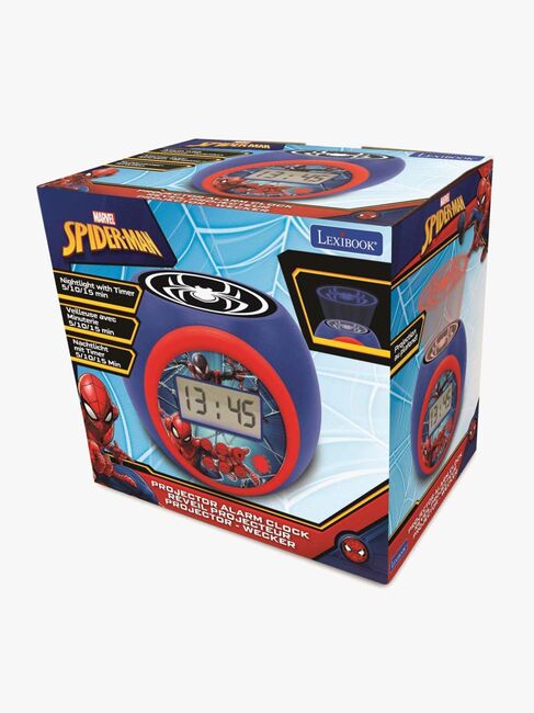 Marvel Spider-Man Projector Vækkeur, Blå