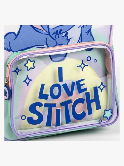 Disney Lilo & Stitch Rygsæk, Lyserød/Grøn