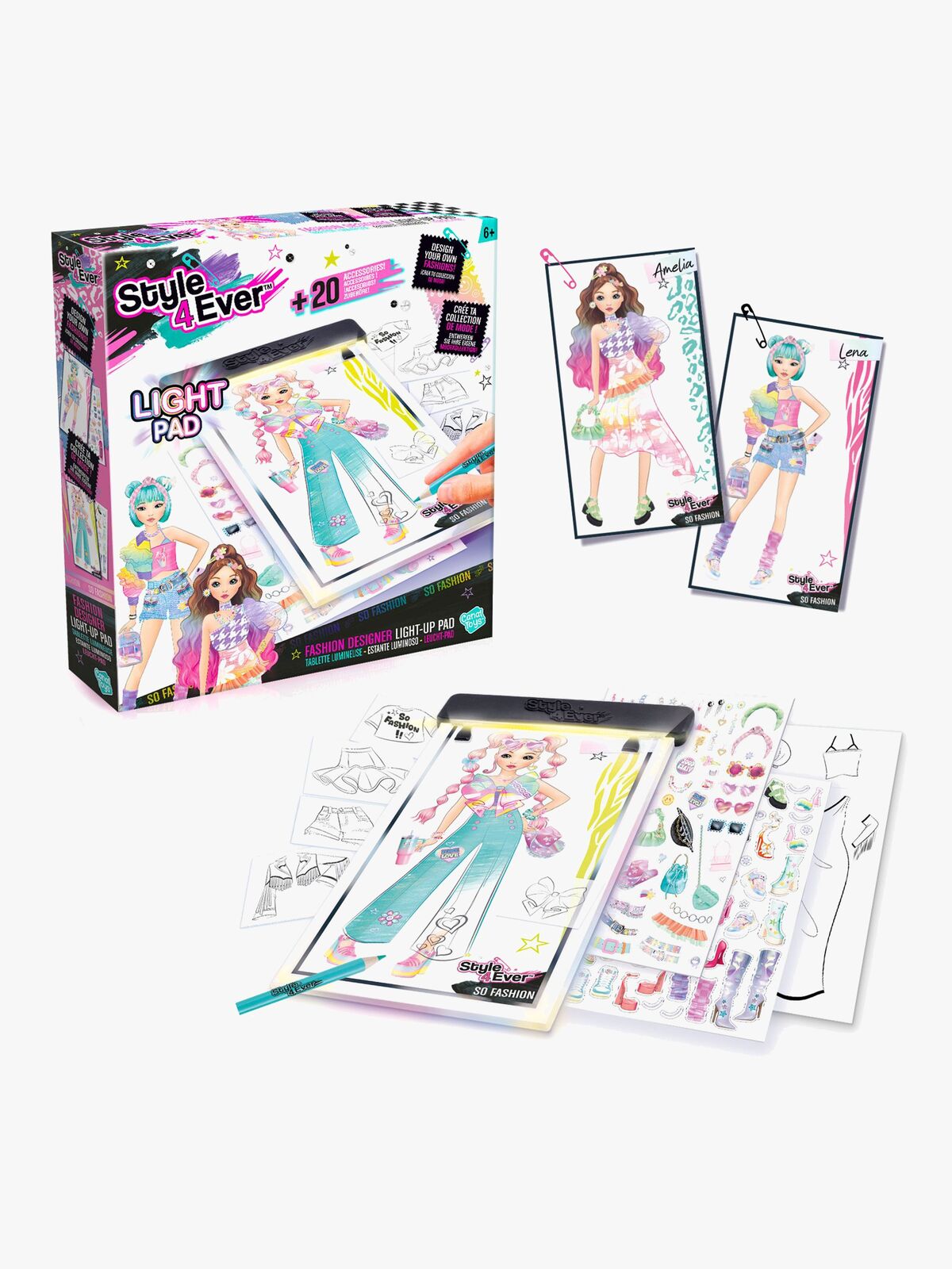 Style 4 Ever Fashion Designer Light-up Pad Kreasæt