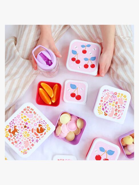 A Little Lovely Company Madkasse-sæt, Blomsterhave