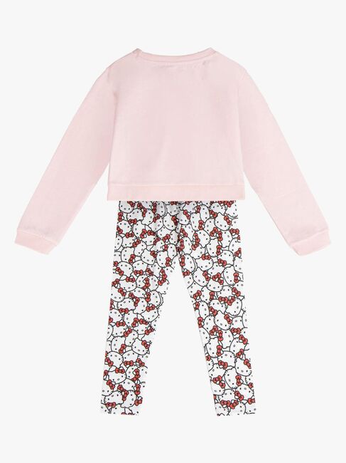 Hello Kitty-sæt med sweater og bukser, pink