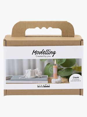 Creativ Company Kreasæt Modellervoks Lysestage