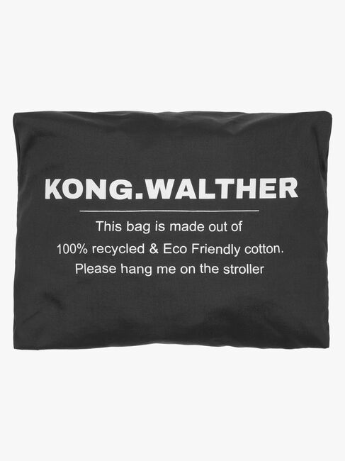 KONG.WALTHER Magic Shopper Stofpose Søskendevogn, Black