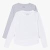 Luca & Lola Alfonsia Top 2-pak, Grey Melange/White