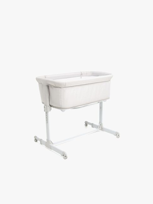 Beemoo CARE 2-i-1 Bedside Crib & Kravlegård, Light Grey