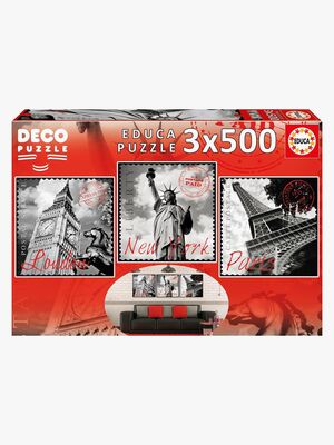 Educa Puslespil Big Cities Decorative 3x500 Brikker